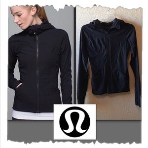 In flux Black Reversible Zip Up Jacket